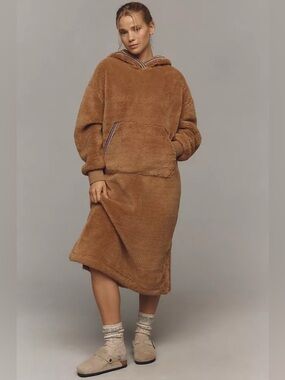 Ugg Camel Teddy Jacket Dress Small Medium